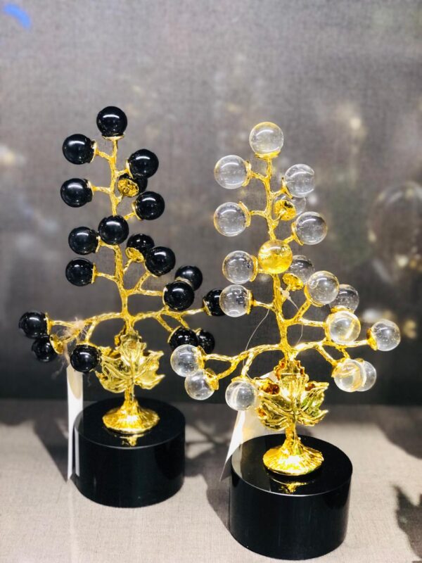 1 Pc Crystal Ball Gemstone Tree Ornament