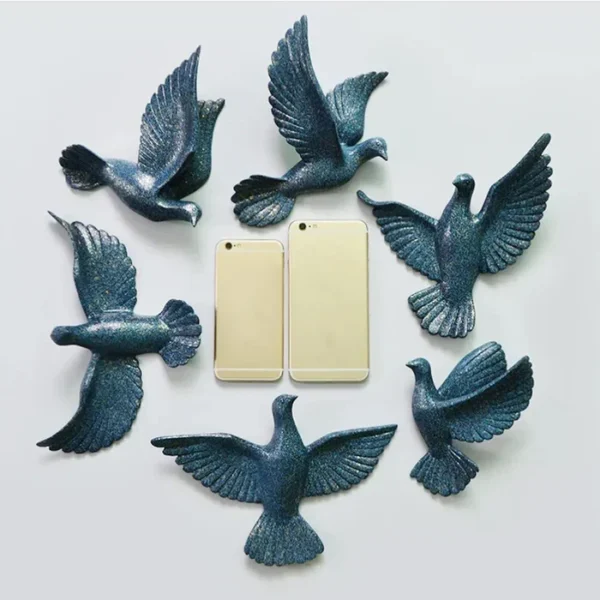 3D Seagull Birds Wall Decor(Set Of6) - Image 2