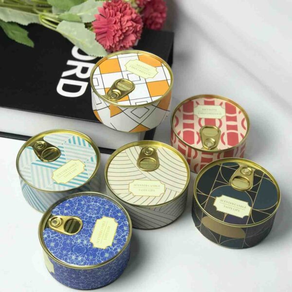Double Wick Scented Soy Candles in Tin Can Gift (Set of 6)