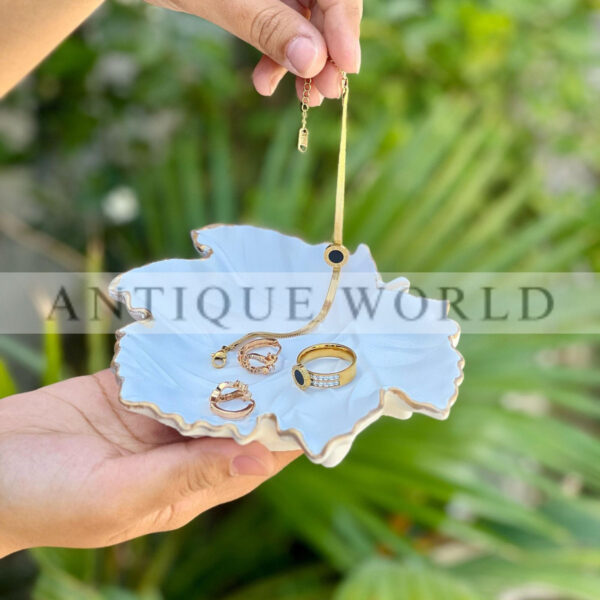 Leaf Luxe Trinket Jewellery Tray