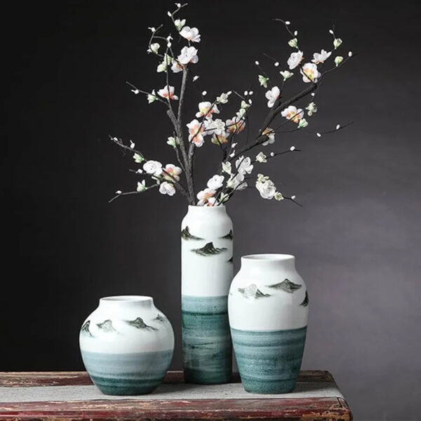 Hand-painted Vase Decoration Three-piece Living Room